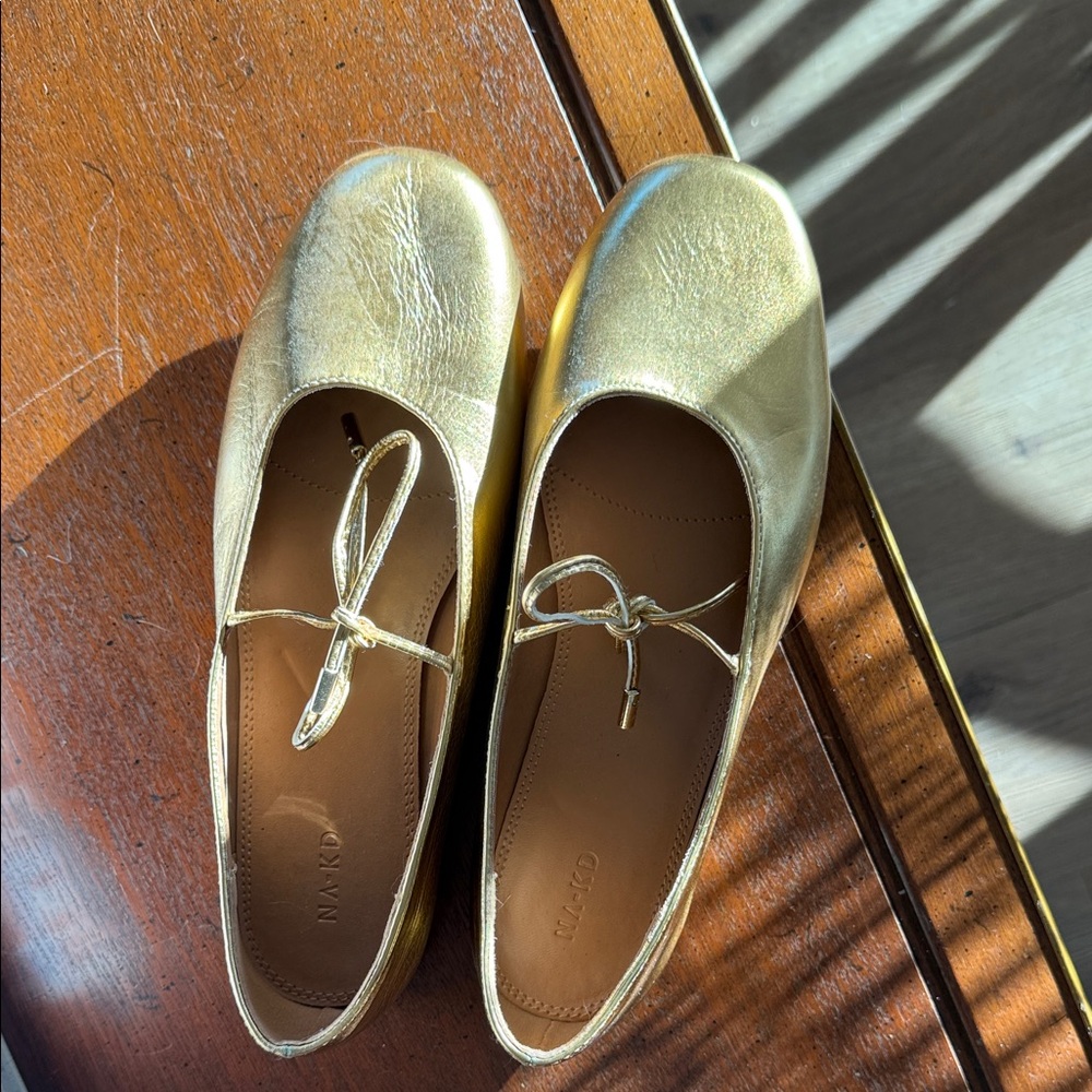 Gold Women's Ballet Flats